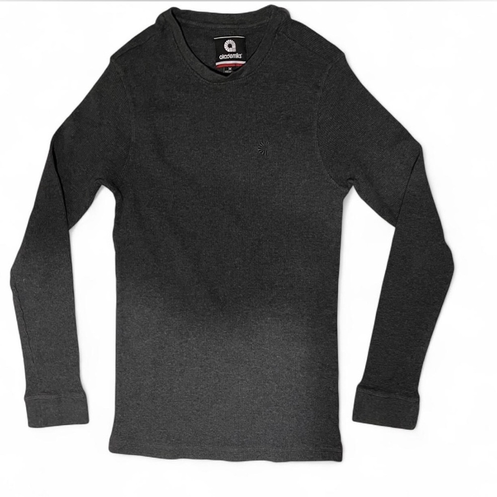 Vintage Akademiks brand waffle knit thermal long sleeve shirt